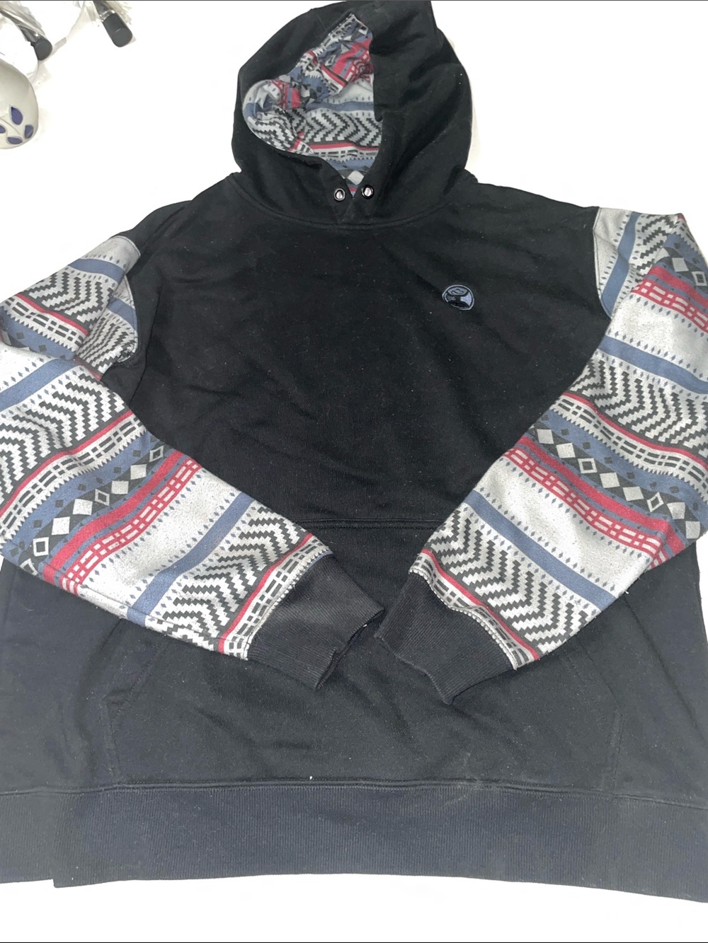 Hooey Aztec boho hoodie size large